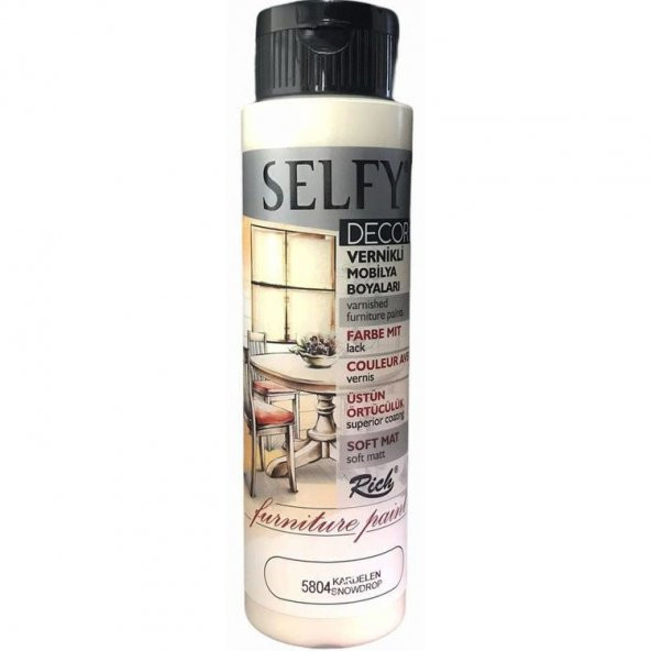 Rich Selfy Decor Vernikli Boya 500 cc 5804 KARDELEN ürün görseli 1