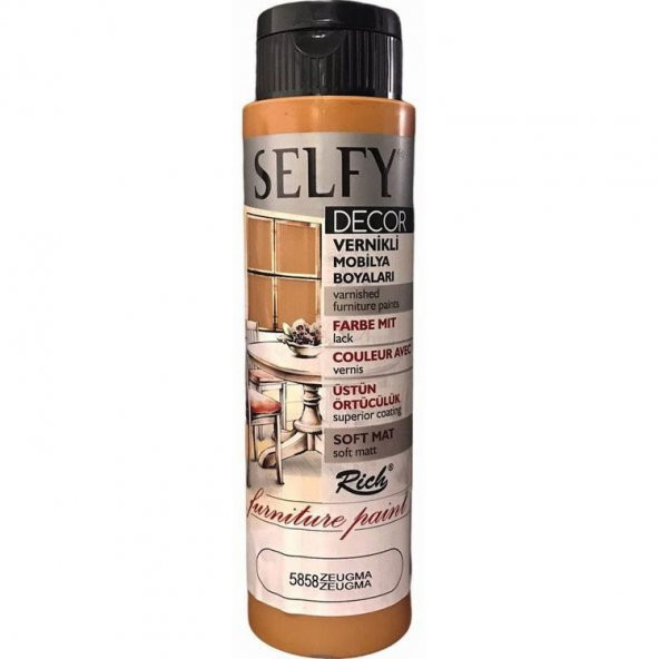 Rich Selfy Decor Vernikli Boya 500 cc 5858 ZEUGMA ürün görseli 1