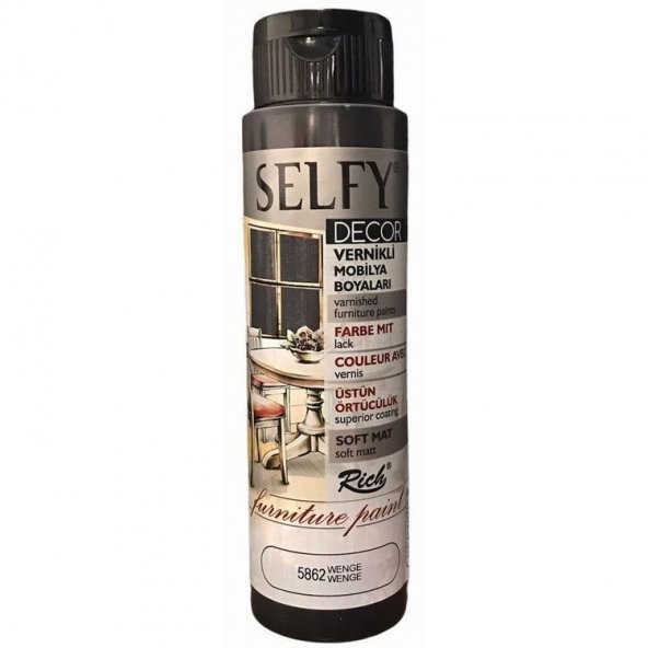 Rich Selfy Decor Vernikli Boya 500 cc 5862 WENGE ürün görseli 1