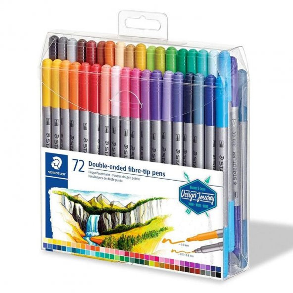Staedtler Çift Uçlu Keçeli Kalem 72 RENK SET (0.5 mm - 3 mm) ürün görseli 1