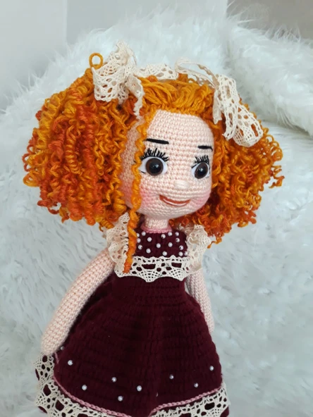 Sofia Bebek Amigurumi Organik Oyuncak - Resim 5