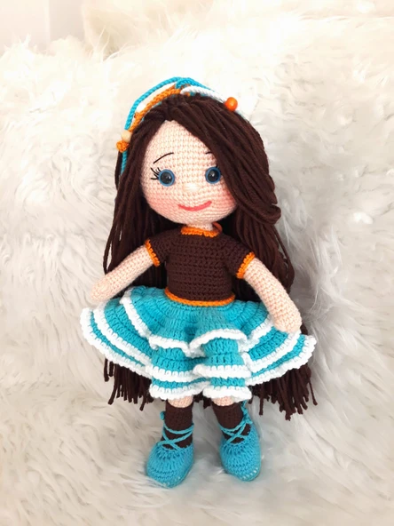 Mavilim Bebek Amigurumi Organik Oyuncak ürün görseli 1