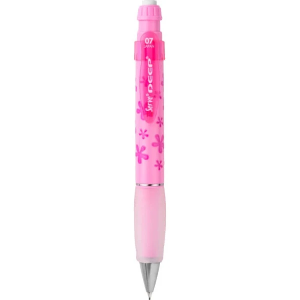 Serve Deep 0.7 mm Mekanik Kurşun Kalem Çiçek Desenli ŞEKER PEMBE ürün görseli 1