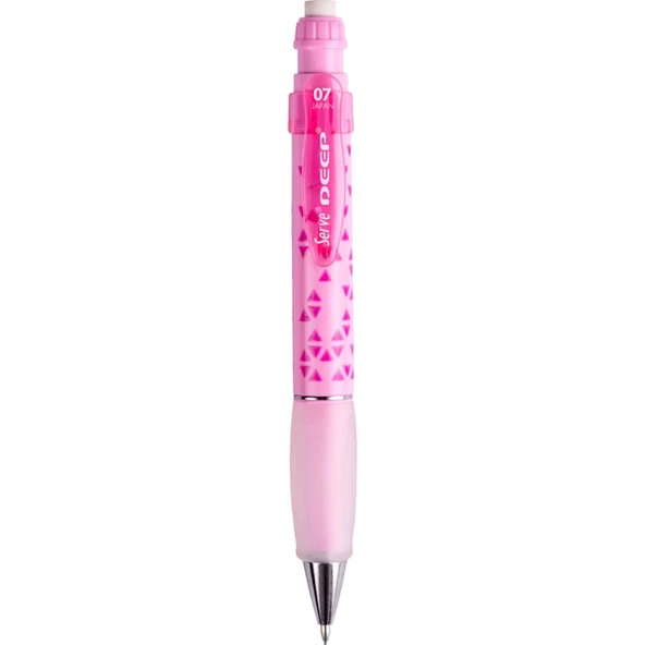 Serve Deep 0.7 mm Mekanik Kurşun Kalem Üçgen Desenli ŞEKER PEMBE ürün görseli 1