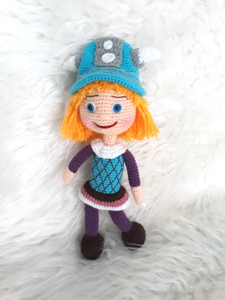 Vikingler Viki Bebek Amigurumi Organik Oyuncak ürün görseli 1