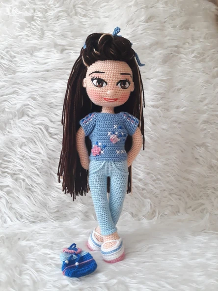 Azra Bebek Amigurumi Organik Oyuncak ürün görseli 1