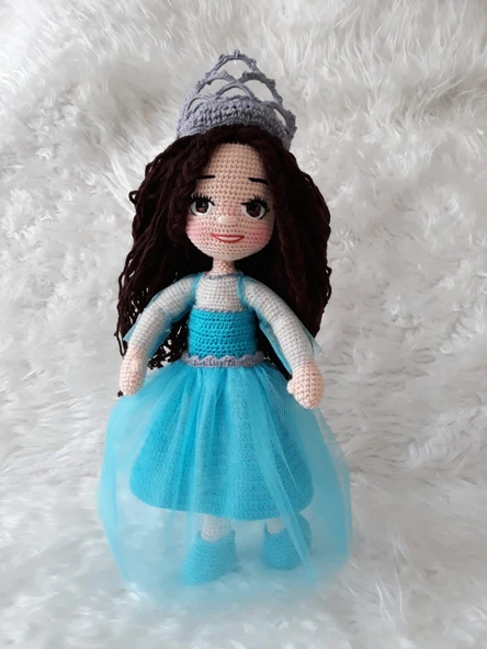 Prenses Elsa Amigurumi Organik Oyuncak ürün görseli 1