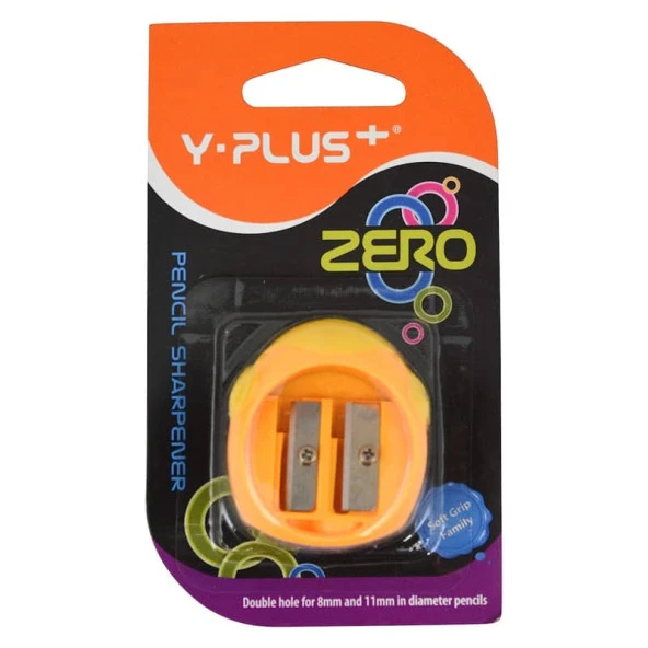 Y-Plus Soft Grip Çift Bıçaklı Kalemtraş (Jumbo+Standart) ürün görseli 1