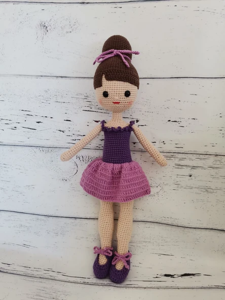 Balerin Bebek Amigurumi Organik Oyuncak ürün görseli 1