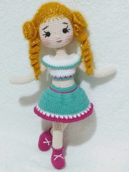 Fıstıklı Kadayıf Bebek Amigurumi Organik Oyuncak ürün görseli 1