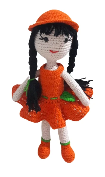 Mandalin Bebek Amigurumi Organik Oyuncak ürün görseli 1