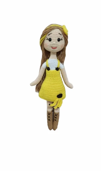 Muz Bebek Amigurumi Organik Oyuncak ürün görseli 1