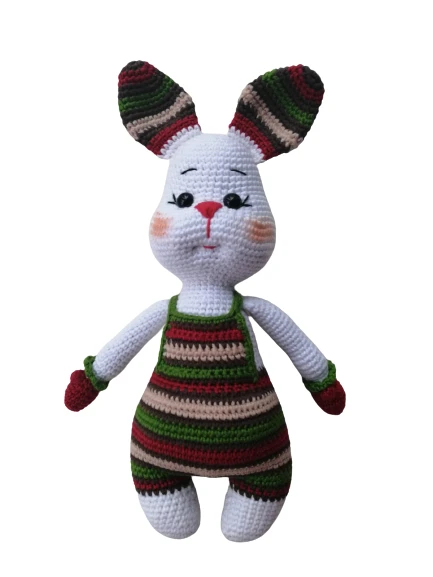 Pofuduk Minnoş Tavşan Amigurumi Organik Oyuncak ürün görseli 1