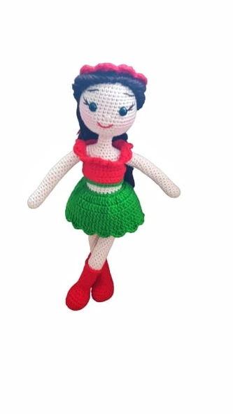 Atatürk Çiçeği Bebeği Amigurumi Organik Oyuncak ürün görseli 1