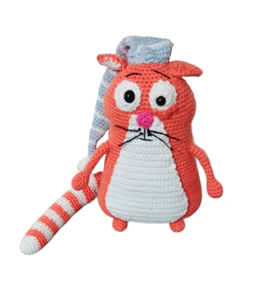 Şapşik Sansar Amigurumi Organik Oyuncak ürün görseli 1