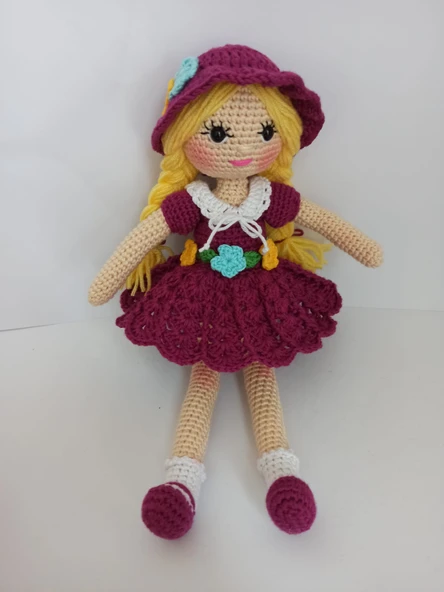 Petunya Bebek Amigurumi Organik Oyuncak ürün görseli 1