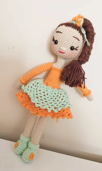 Kalanşo Çiçek Bebek Amigurumi Organik Oyuncak ürün görseli 1