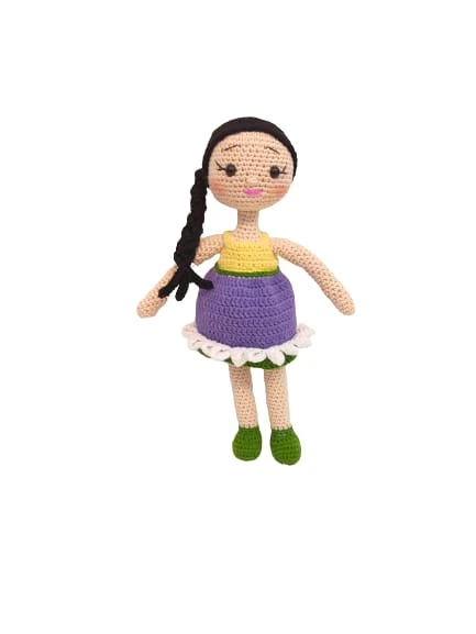 Flora Çiçeği Bebek Amigurumi Organik Oyuncak ürün görseli 1