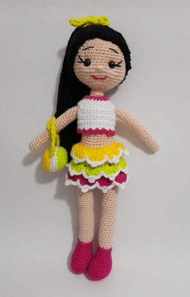 Bayram Şekeri Bebek Amigurumi Organik Oyuncak ürün görseli 1