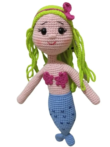 Deniz Kızı Merry Amigurumi Organik Oyuncak ürün görseli 1