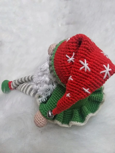 Noel Baba Ely Amigurumi Organik Oyuncak - Resim 3