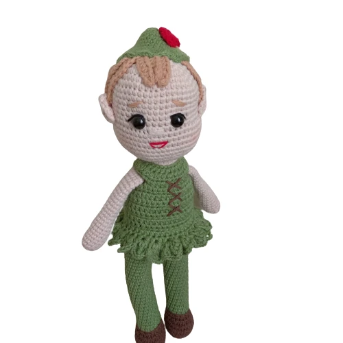 Peter Pan Bebek Amigurumi Organik Oyuncak ürün görseli 1