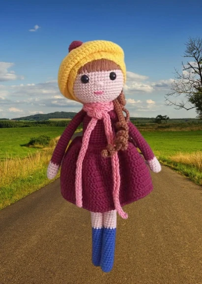 Güz Bebek Amigurumi Organik Oyuncak ürün görseli 1
