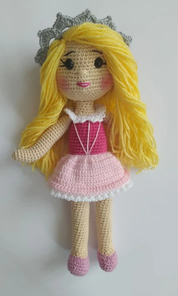 Uyuyan Güzel Bebek Amigurumi Organik Oyuncak ürün görseli 1