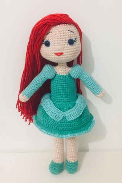 Prenses Ariel Bebek Amigurumi Organik Oyuncak ürün görseli 1