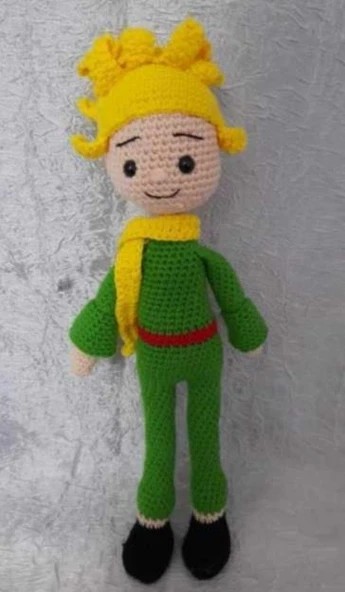 Küçük Prens Bebek Amigurumi Organik Oyuncak ürün görseli 1