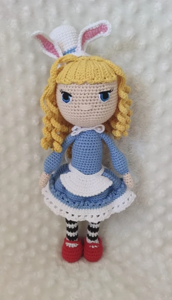 Alice Bebek Amigurumi Organik Oyuncak ürün görseli 1