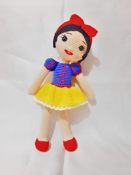 Pamuk Prenses Bebek Amigurumi Organik Oyuncak ürün görseli 1