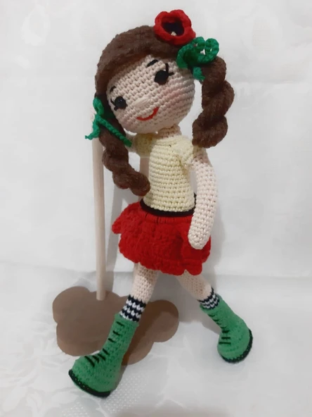 Gelincik Bebek Amigurumi Organik Oyuncak ürün görseli 1