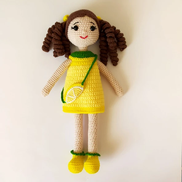 Limon Bebek Amigurumi Organik Oyuncak ürün görseli 1