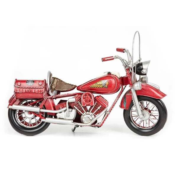 Lucky Art Kırmızı Motorsiklet 33x15x23 cm ürün görseli 1