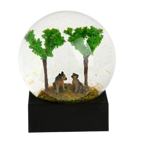 Lucky Art Ayaklı Yeşil Ağaç Figürlü Küre ürün görseli 1