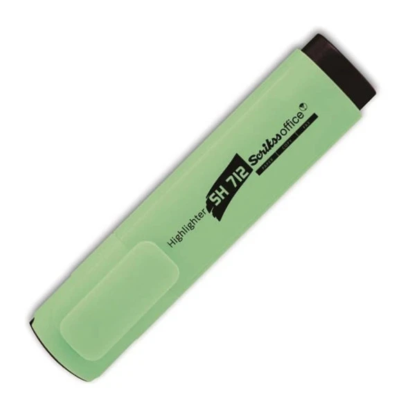 Scrikss SH712 Fosforlu Kalem PASTEL YEŞİL ürün görseli 1