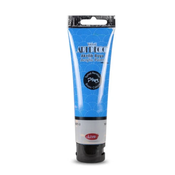 Artdeco Plus Akrilik Boya 100ml Tüp Mavi 443 ürün görseli 1