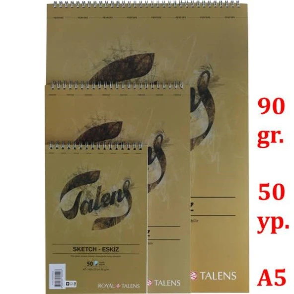 Talens Eskiz Bloğu 90 gr 50 yp A5 ürün görseli 1