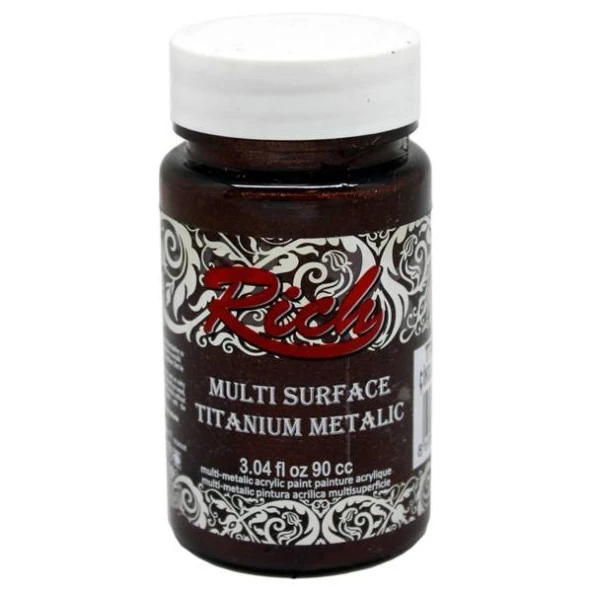 Rich Multi Surface Titanium Metalik Boya 90 cc. 2538 ÇİKOLATA ürün görseli 1