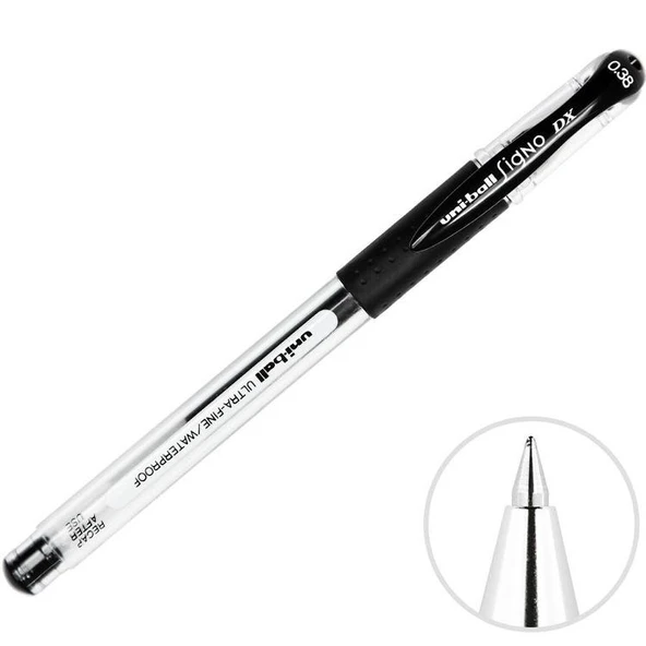 Uni-Ball Signo Dx 0.38 Jel Kalem Siyah ürün görseli 1