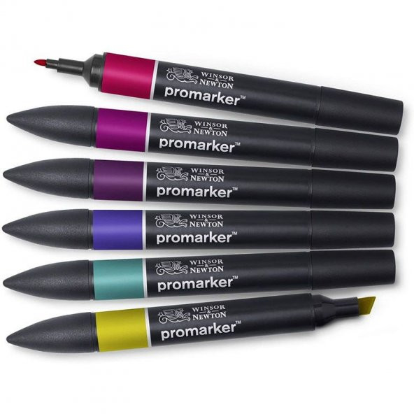Winsor & Newton Promarker Rich Tones Zengin Tonlar Seti (6 Renk) ürün görseli 1