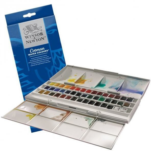Winsor & Newton Cotman 1/2 Tablet Sulu Boya 45 Renk ürün görseli 1