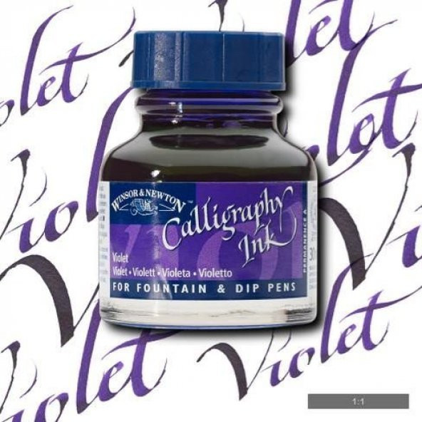 Winsor & Newton Kaligrafi Mürekkebi 30 ml. 688 VIOLET ürün görseli 1