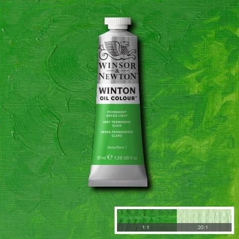 Winsor & Newton Winton Yağlı Boya 37 ml. 48 Permanent Green Light ürün görseli 1