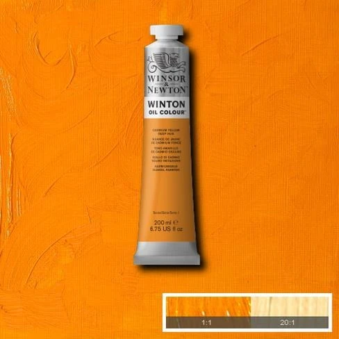 Winsor & Newton Winton Yağlı Boya 200 ml. 46 Cadmium Yellow Deep Hue ürün görseli 1
