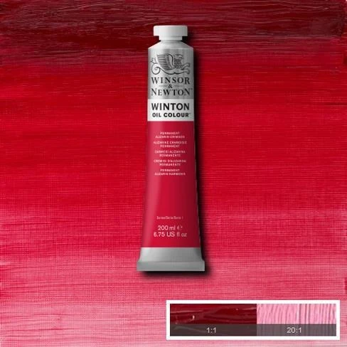 Winsor & Newton Winton Yağlı Boya 200 ml.  1 Permanent Alizarin Crimson ürün görseli 1