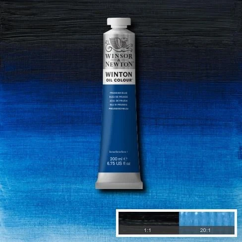 Winsor & Newton Winton Yağlı Boya 200 ml. 33 Prussian Blue ürün görseli 1