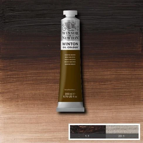 Winsor & Newton Winton Yağlı Boya 200 ml. 41 Vandyke Brown ürün görseli 1