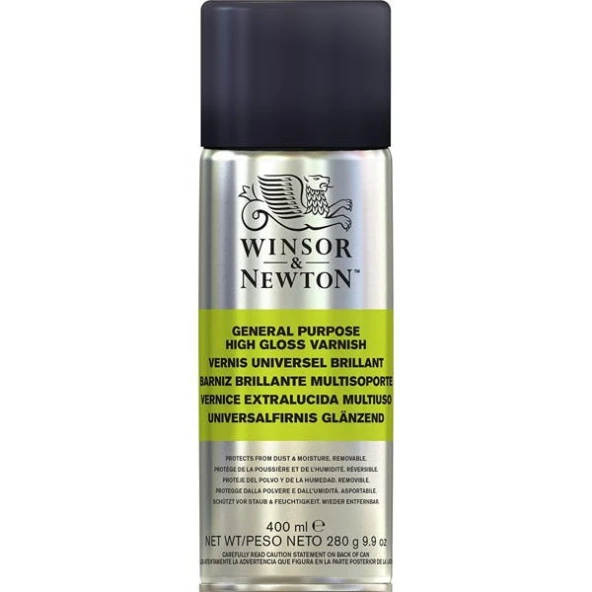 Winsor & Newton All Purpose High Gloss Varnish Çok Amaçlı Parlak Sprey Vernik 400 ml. ürün görseli 1